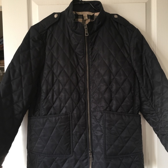 Authentic Burberry Navy Quilted Jacket - Picture 1 of 10